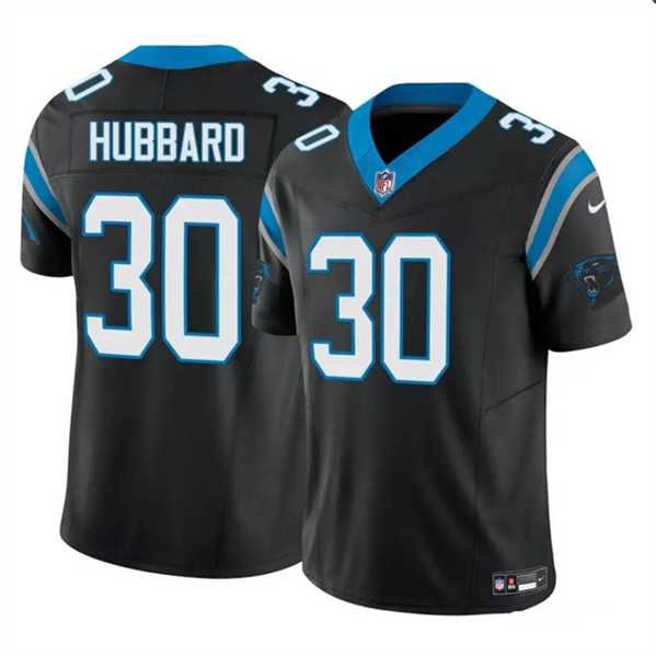 Men & Women & Youth Carolina Panthers #30 Chuba Hubbard Black 2023 F.U.S.E. Vapor Limited Football Stitched Jersey